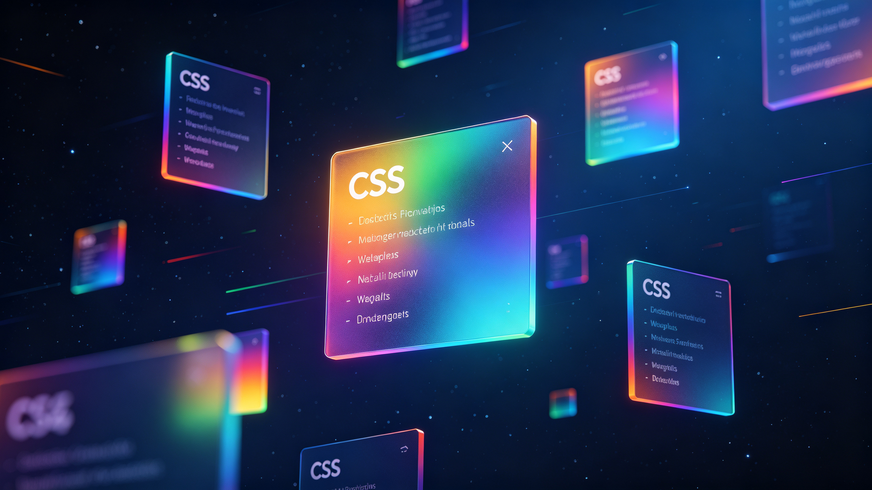 现代CSS美学概念图