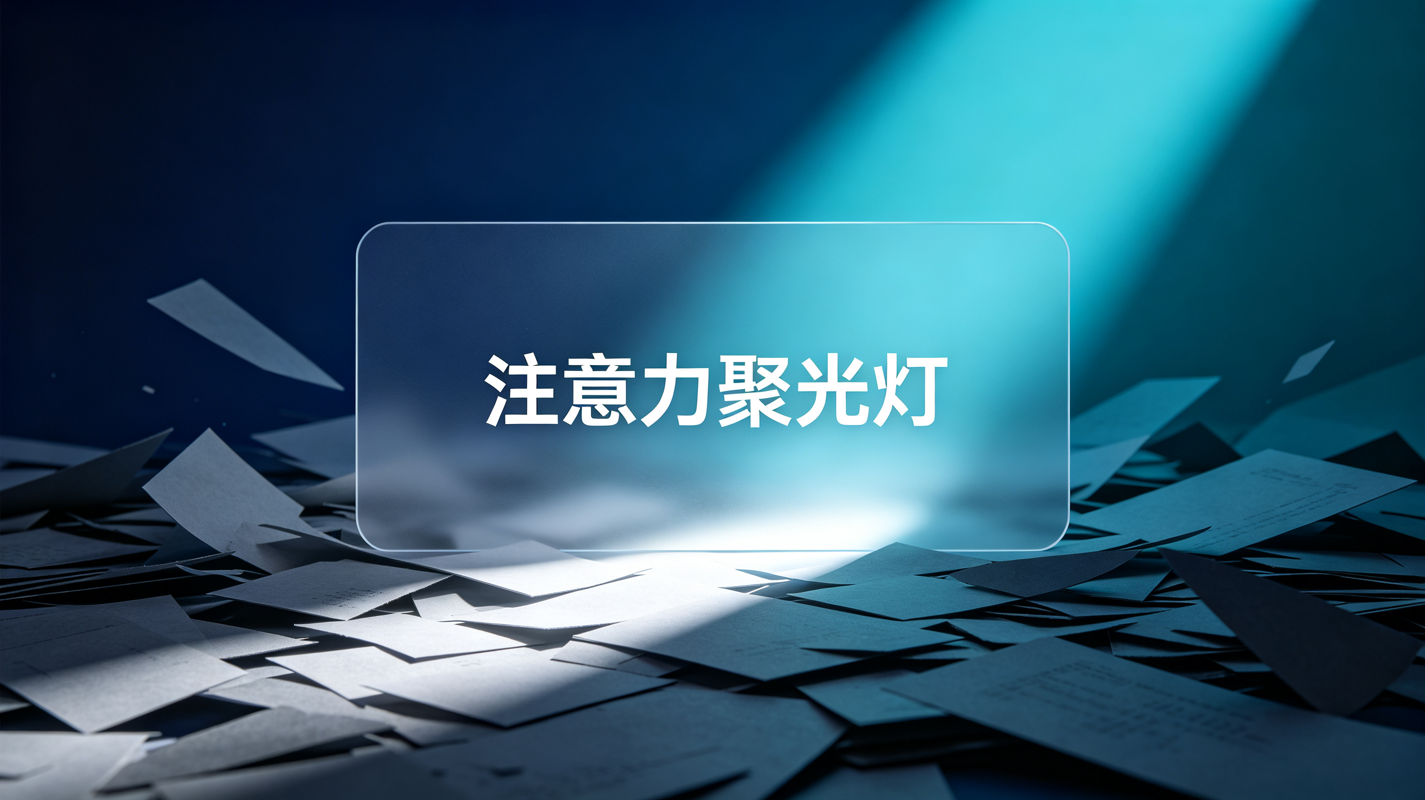 在信息过载中聚焦重点的概念封面图