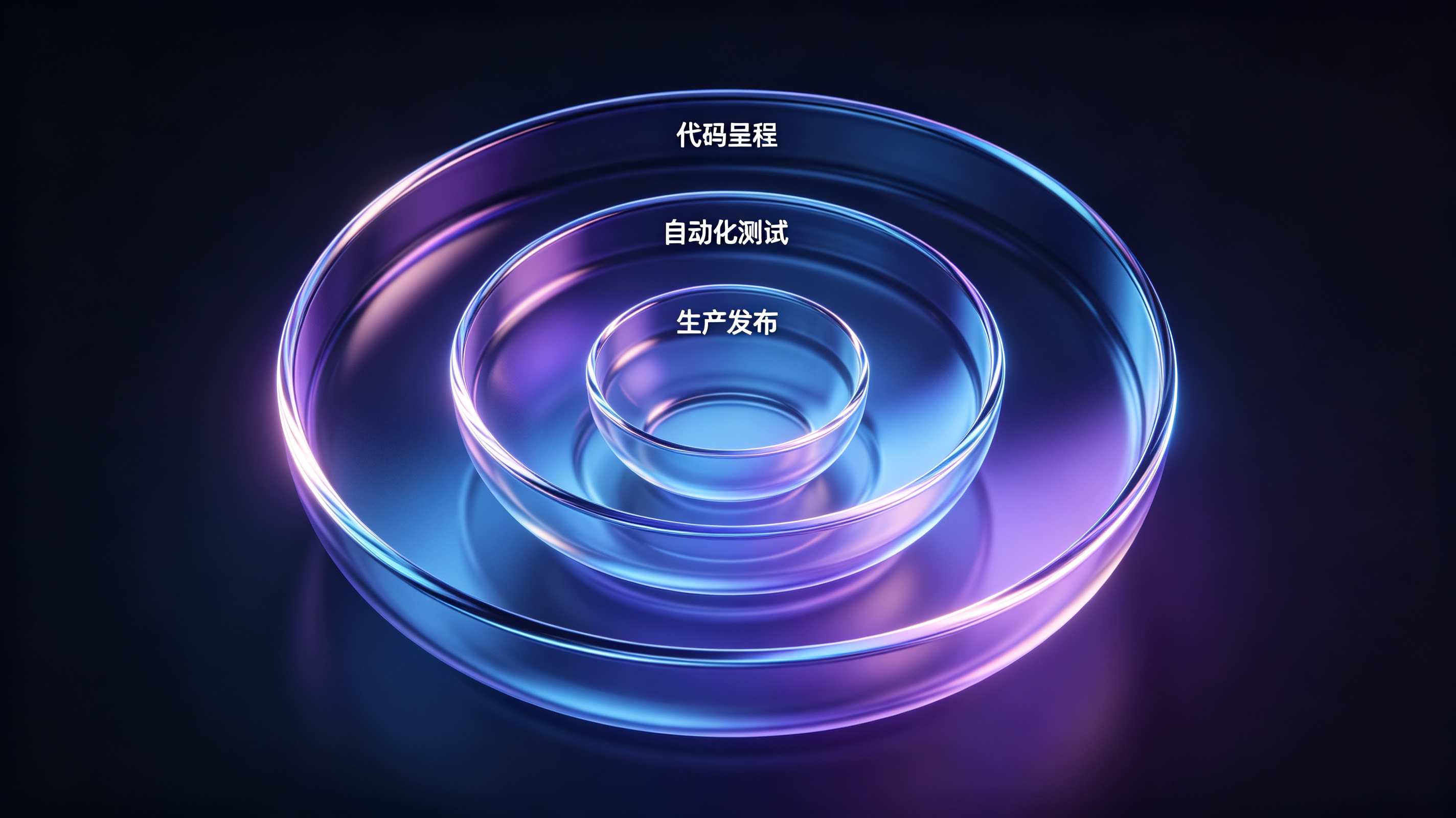 三层同心圆环收敛数据可视化